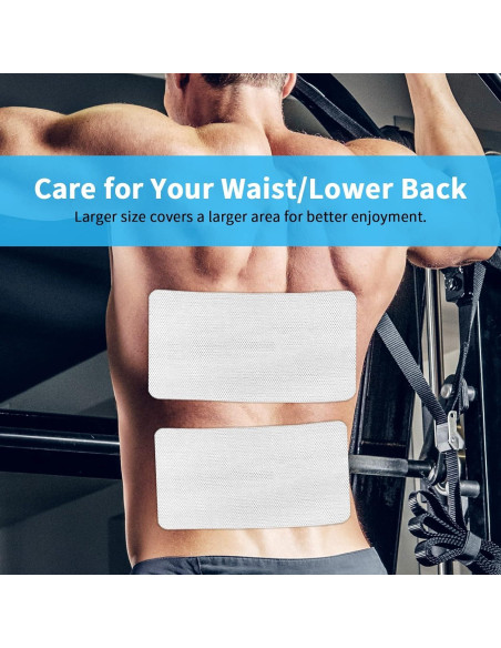 Pads Electrodos TENS Melede 30 PCS Reutilizables 3 Tamaños