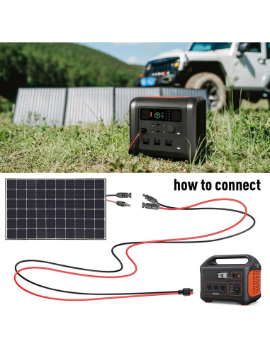 Cable Solar 10AWG Anderson 182,88 cm para Generadores