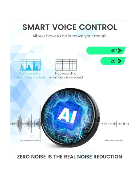 Grabadora de Voz Cohana YXVR-001 64GB con AI y 4000h