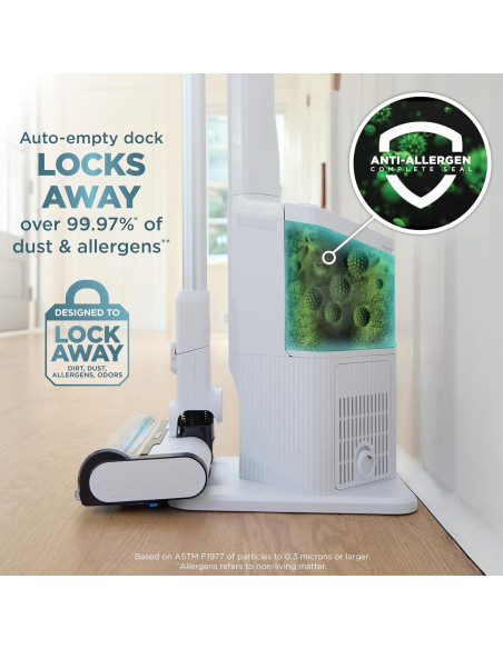 Aspiradora Inalámbrica Shark Clean & Empty - 40 min, HEPA, 1.3L