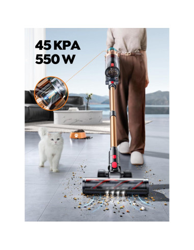 Aspiradora Inalámbrica SMOTURE VAC01 600W 50KPA 65 Min