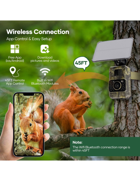 Cámara de Trail Solar Assark PH960W 48MP 1080P IP66