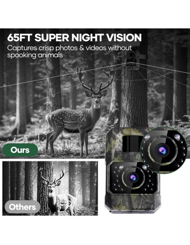 Cámara de Trail Solar Assark PH960W 48MP 1080P IP66