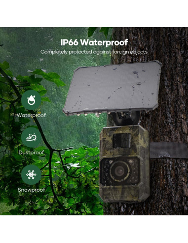 Cámara de Trail Solar Assark PH960W 48MP 1080P IP66