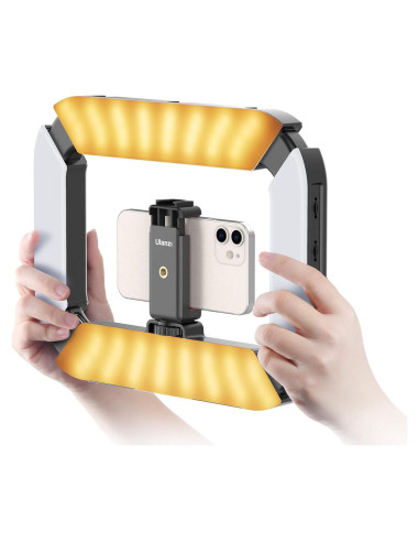 ULANZI Video Rig Smartphone con Luz de Anillo 8500K
