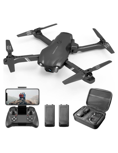 DRONEEYE 4DV13 Dron con cámara FPV HD 1080P, 2 baterías