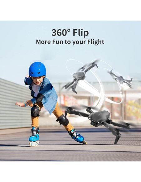 DRONEEYE 4DV13 Dron con cámara FPV HD 1080P, 2 baterías