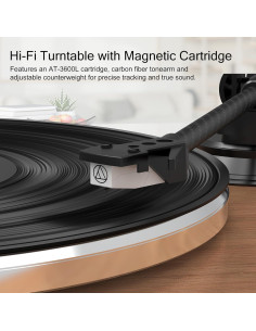 Tocadiscos Wohome con Bluetooth y 4 Altavoces Integrados 2