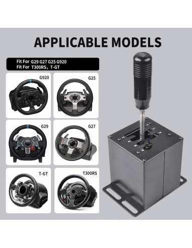 Simulador de PC USB CNRAQR Shifter 6+R para Volantes