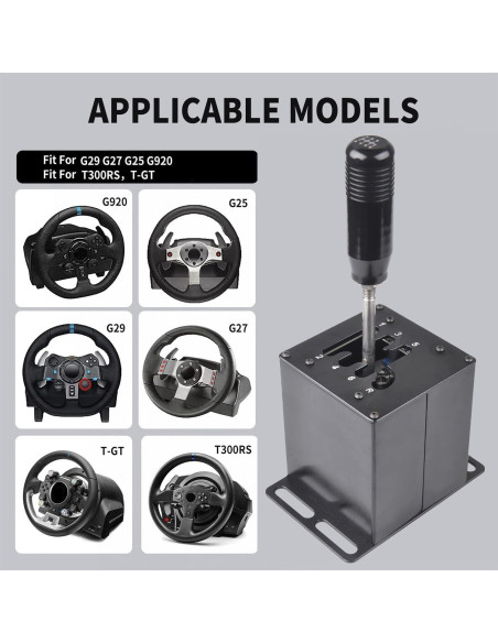 Simulador de PC USB CNRAQR Shifter 6+R para Volantes