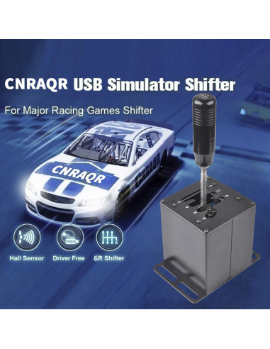 Simulador de PC USB CNRAQR Shifter 6+R para Volantes