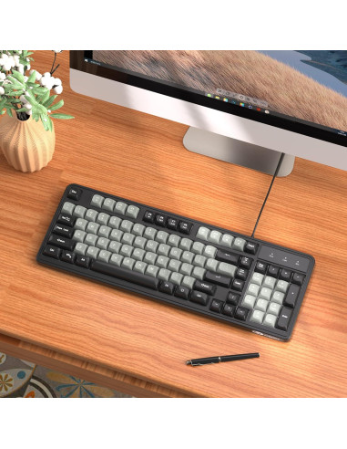 Teclado Gaming Camiysn GK-980 98 Teclas Retroiluminado Silencioso