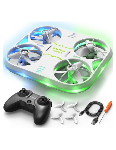 Dron SYMA X880 para Niños con Luces LED y Protección Completa