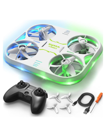 Dron SYMA X880 para Niños con Luces LED y Protección Completa