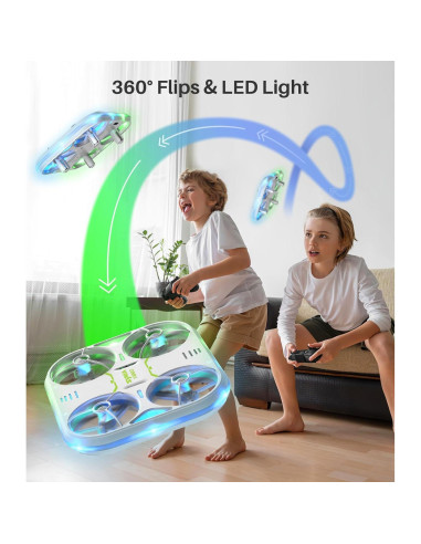 Dron SYMA X880 para Niños con Luces LED y Protección Completa