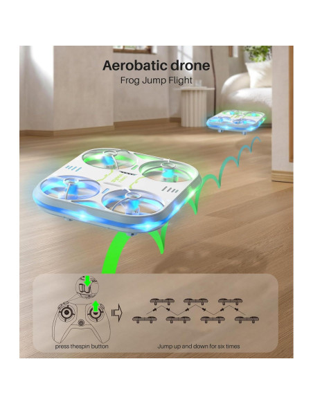 Dron SYMA X880 para Niños con Luces LED y Protección Completa