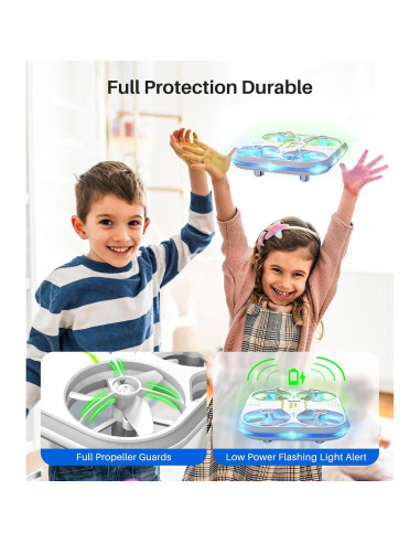 Dron SYMA X880 para Niños con Luces LED y Protección Completa