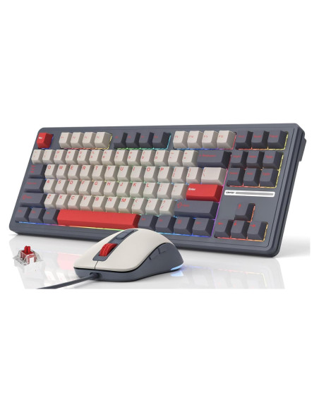 Teclado Mecánico Womier M87 TKL RGB 87 Teclas USB C