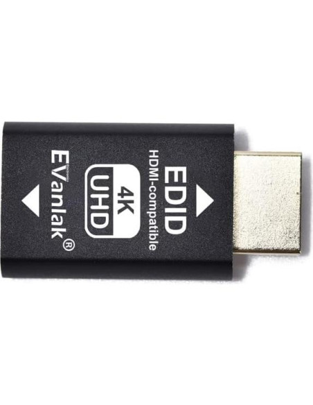 Emulador HDMI EDID Passthrough Evanlak 3ra Gen 4K 60Hz