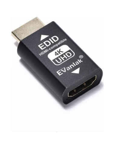Emulador HDMI EDID Passthrough Evanlak 3ra Gen 4K 60Hz