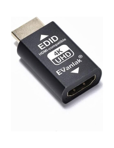 Emulador HDMI EDID Passthrough Evanlak 3ra Gen 4K 60Hz