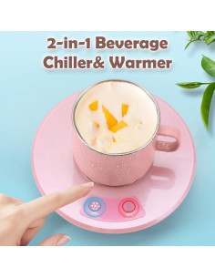 Calentador y Enfriador de Tazas WOOLALA Verde 2-en-1 USB 2