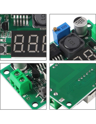 10PCS Convertidor Buck LM2596 AITRIP DC-DC Ajustable 4-40V