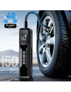 Compresor de Aire Portátil OMQ HT-CQB 150 PSI Batería 10000mAh 2