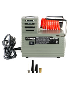 Bomba Infladora Eléctrica Cannon Sports 120V con Manómetro