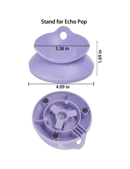 Soporte de Mesa para Echo Pop C YECEN - Gestión de Cables, Lavanda