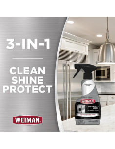 Limpiador y Pulidor de Acero Inoxidable Weiman - Paquete de 2 2