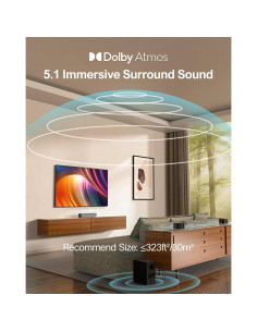 Barra de Sonido 5.1 Ultimea Poseidon D60 con Dolby Atmos 410W 2