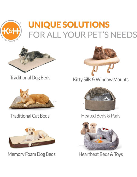 Asiento de Coche para Perros K&H Grande 74.9x55.9x64.8cm