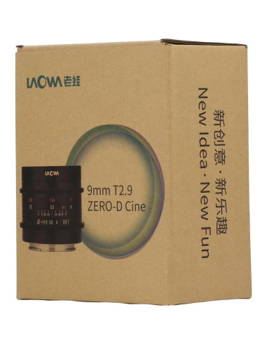 Lente Cine Laowa 9mm T2.9 Zero-D para Micro Cuatro Tercios
