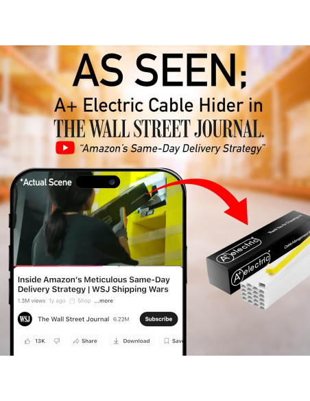 Canal de Cables A Plus Plastik 8.53m Blanco Autoadhesivo