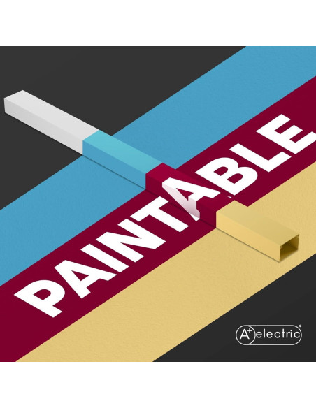 Canal de Cables A Plus Plastik 8.53m Blanco Autoadhesivo