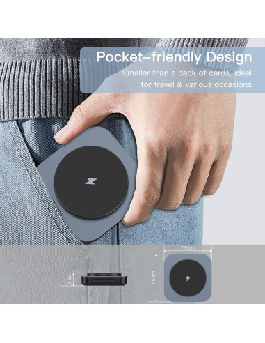 Cargador Inalámbrico 3 en 1 KEEPRO Plegable 21W para iPhone