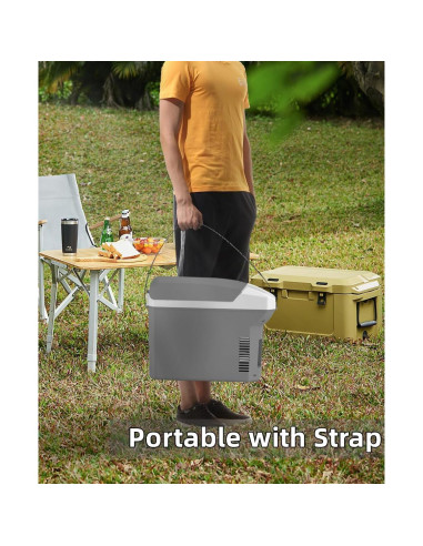 TREFAN Enfriador y Calentador Eléctrico 8 Litros 12V