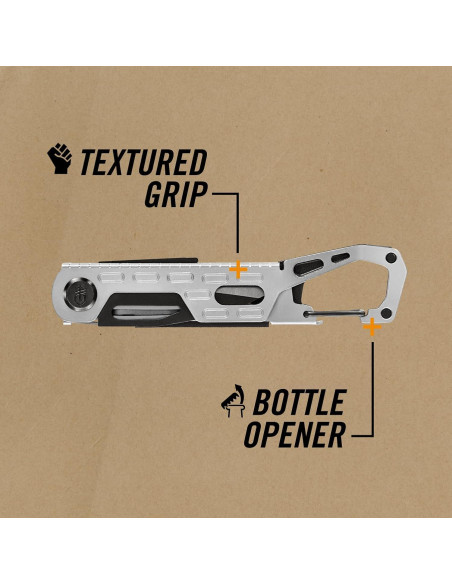 Multi-herramienta Gerber Gear Stake Out 11-en-1 Plata