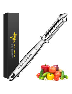 Pelador de Verduras MAD SHARK DJGP804 Acero Inoxidable 2 en 1