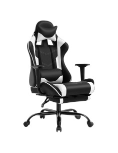 Silla de Oficina Ergonómica BestOffice, Giratoria y Ajustable, Blanco