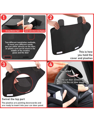 Protector de Puerta de Coche ALEIFLE 2 Piezas Impermeable