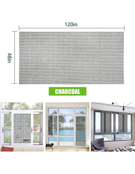 Kit de Reparación de Pantallas Moyios 121x305 cm Carbón