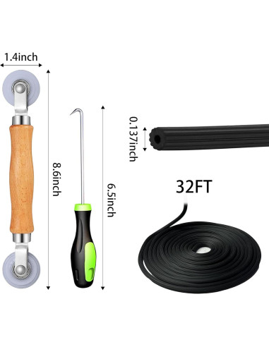 Kit de Reparación de Pantallas Moyios 121x305 cm Carbón