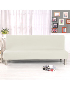 Funda Estirable para Sofá Sin Brazos Sokamore Beige 180-210 cm 2