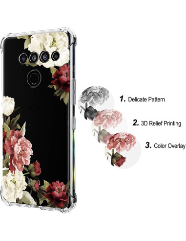 Funda TPU Floral para LG V50 ThinQ - Protección Ligera 2019