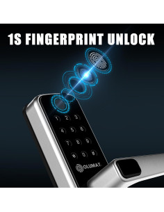Cerradura Inteligente OLUMAT B22 con Huella Dactilar y Teclado 2
