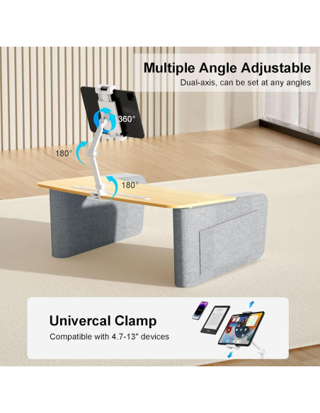Soporte para Tableta UPERGO con Reposabrazos y Brazo Ajustable