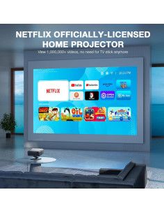 Proyector Inteligente AuKing 4K con Netflix y WiFi 700 ANSI 2