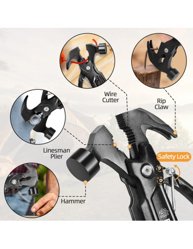 Martillo Multiherramienta 15 en 1 Rayki con Caja Regalo